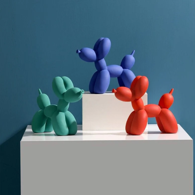 Pawloon - Balloon Dog Statue – Modern Table Decoration for Home and Office Decor