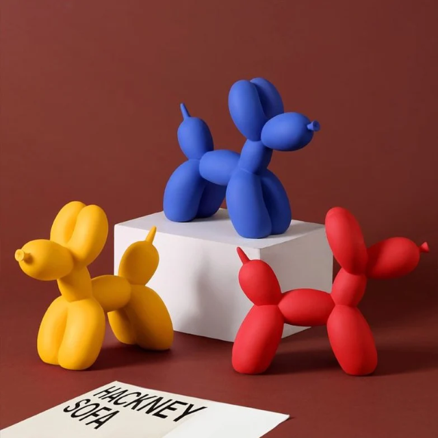 Pawloon - Balloon Dog Statue – Modern Table Decoration for Home and Office Decor